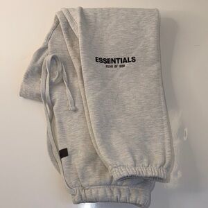 EUC Essentials Fear of God Sweatpants Small Heather Gray